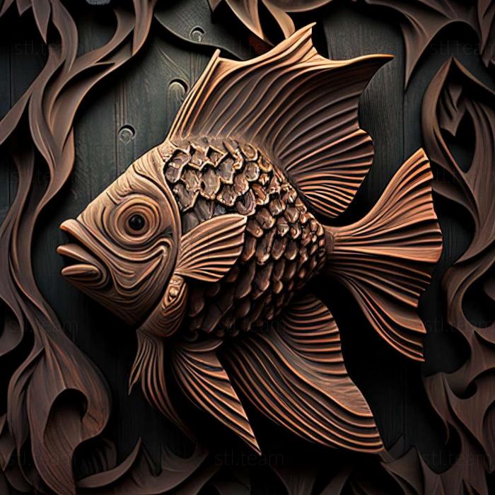 3D model Cardinal fish fish (STL)